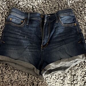 Hollister Dark Blue Jean Shorts
